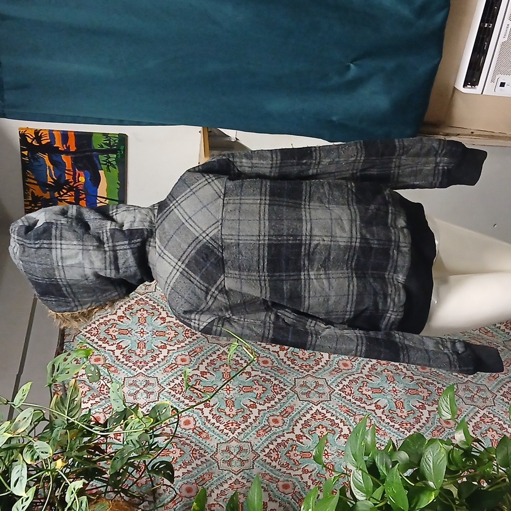 Anchorblue Plaid Polyester Quilted Jacket, Size XL - Picture 3 of 11